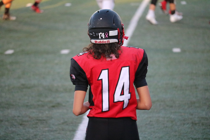 football player number 14