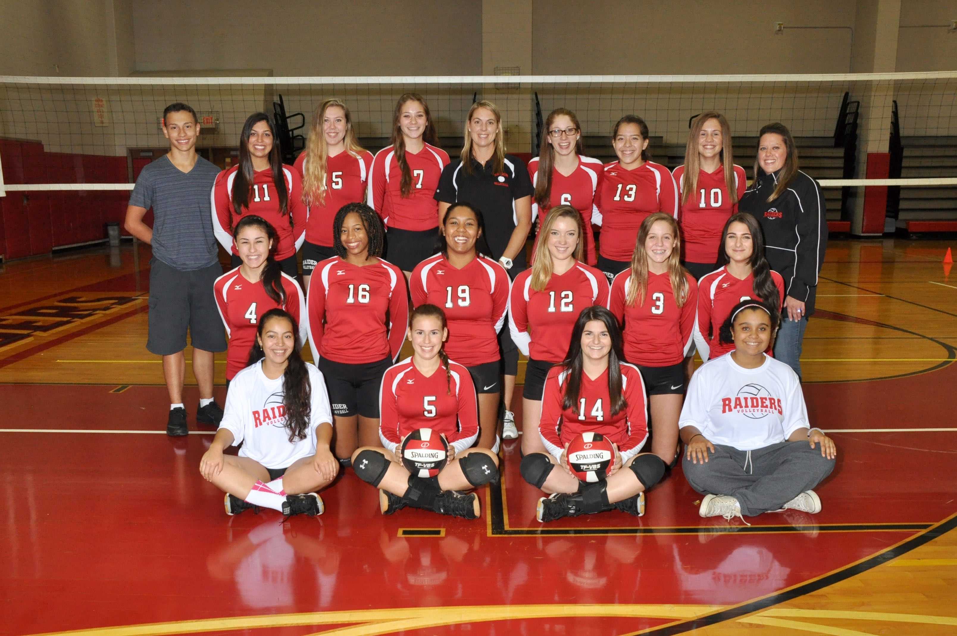 Girls Volleyball Team “kill”ing It The Red And Black