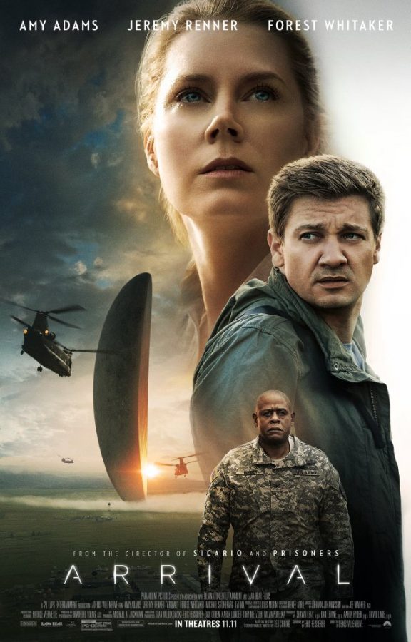 Arrival (2016) starring Amy Adams and Jeremy Renner.