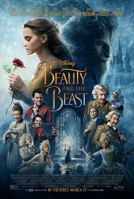 Beauty and the Beast, directed by Bill Condon, and starring Emma Watson and Dan Stevens.