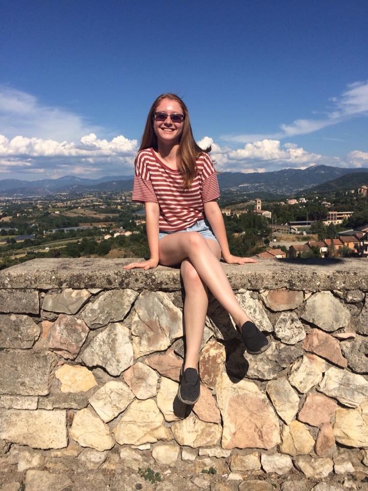 PMHS Senior, Amanda Coccia in Narni, Italy this summer.