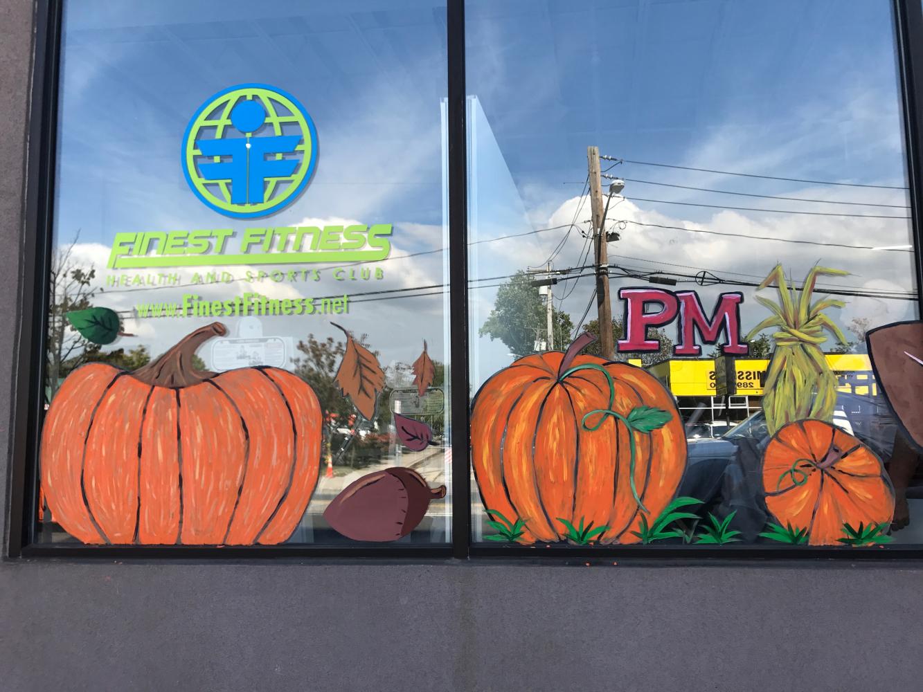 Seasonal Storefront Window Art By >> Art Students Falling Into The Homecoming Season The Red Black Seasonal Storefront Window Art By >> Art Students Falling Into The Homecoming Season The Red Black