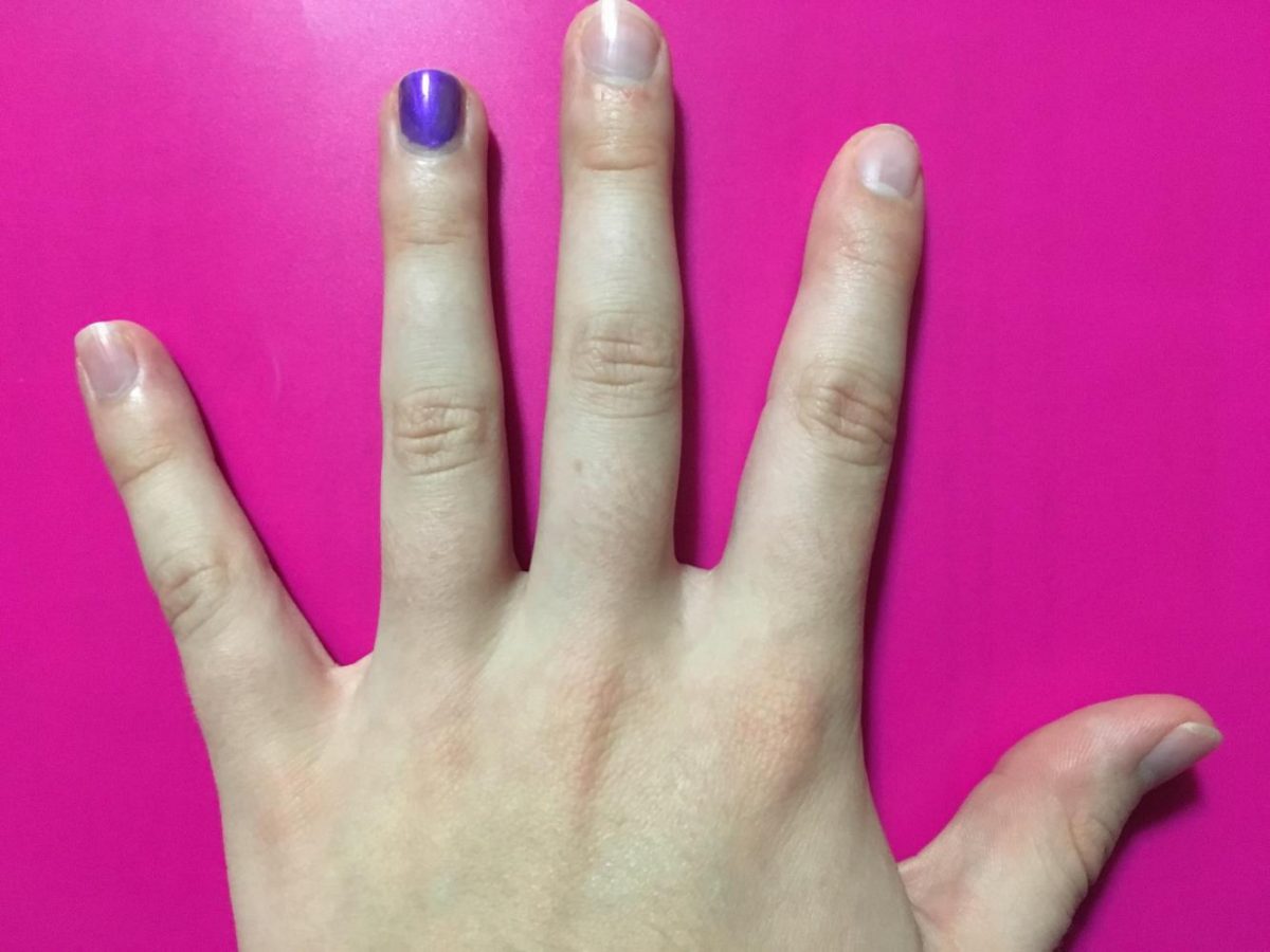 Paint your ring finger purple this month to show support for Domestic Violence Awareness.
