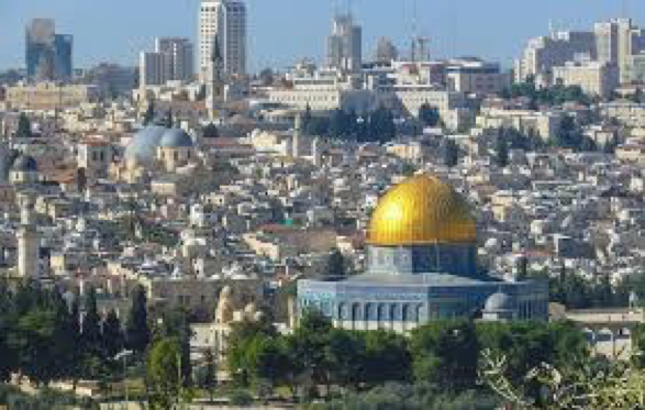 The city of Jerusalem, now recognized as the capital of Israel by the United States.