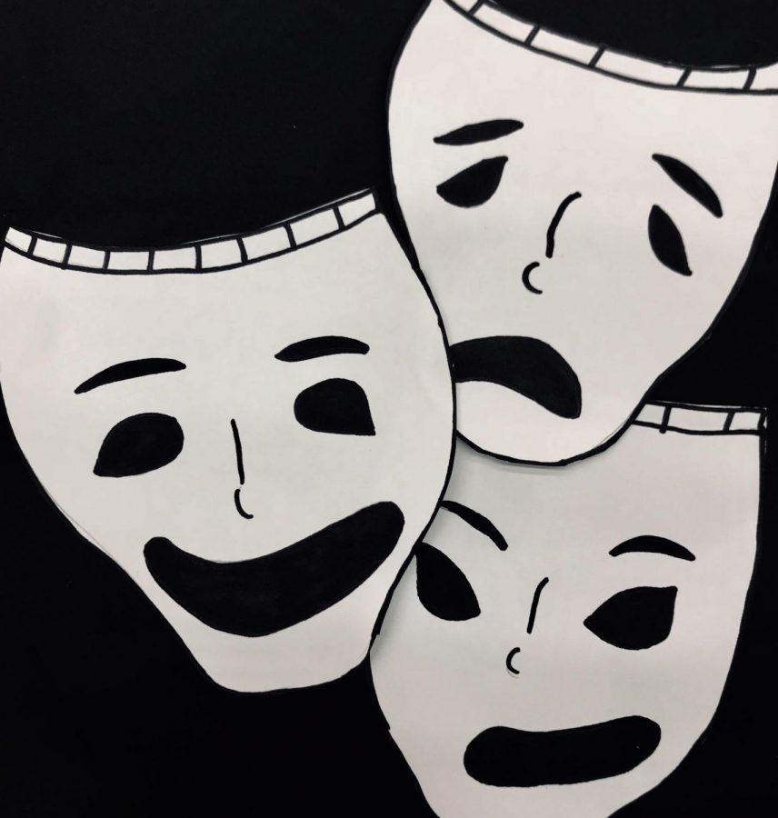 The many personalities that live within a person are often seen as ‘masks’ that one wears and switches off from frequently. All of which have their own moods and personalities as expressed by the masks shown.