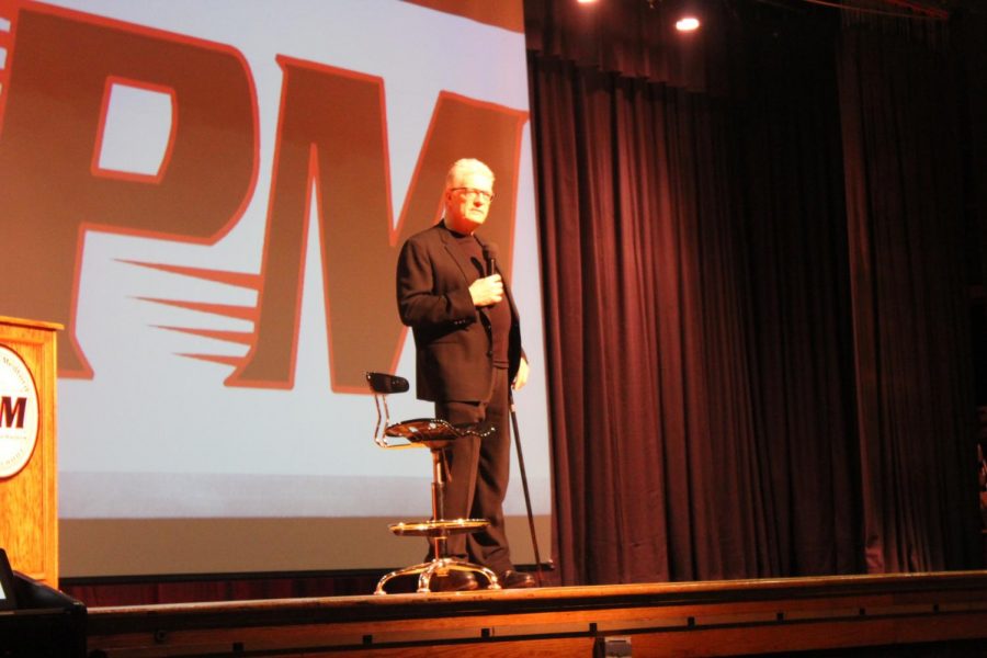 Sir Ken Robinson weathered the storm to speak with the Patchogue Medford community