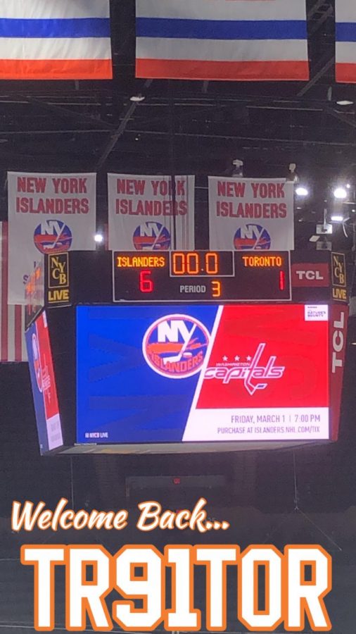 The most highly anticipated game of the year as the NYI fans welcomed John Tavares