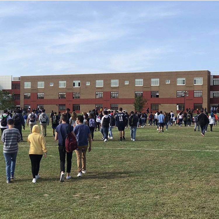 Students at the high school were sent home early after a small fire started on the first floor. Although it was extinguished promptly by one of our deans, Mr. Marangi, the fire department still felt it would be best if the building were evacuated for the remainder of the day. 