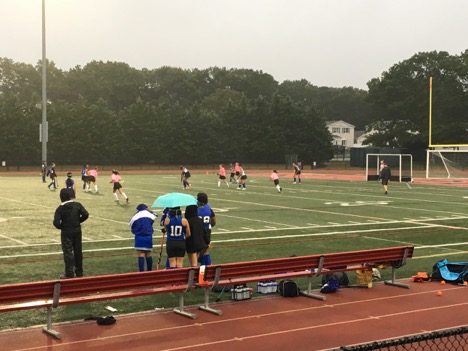 A chilly day did not stop the Raiders from pulling on their best pink uniforms and play hard for a deserving cause this month. 