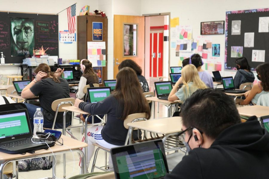 English students taking the iReady diagnostic in their classes this week experienced this adaptive exam that will help assess their current ability level and margin of growth as they begin a new school year post COVID.