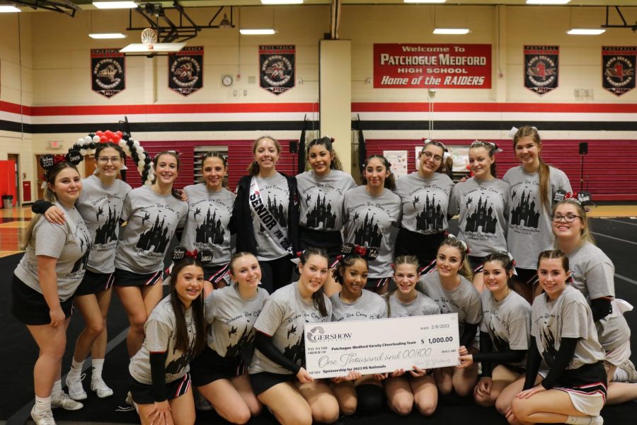 PMHS Cheer Team celebrated their bid to nationals with a sendoff performance in the West Gym. 