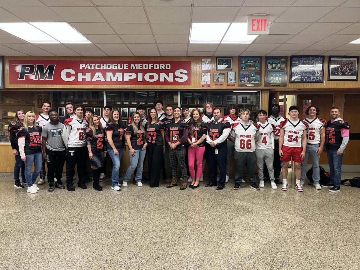 Varsity Football players are starting a new tradition. They will present their alternate jerseys to faculty or staff member who they identify has had a positive influence on them. This week was the kickoff to this new tradition.