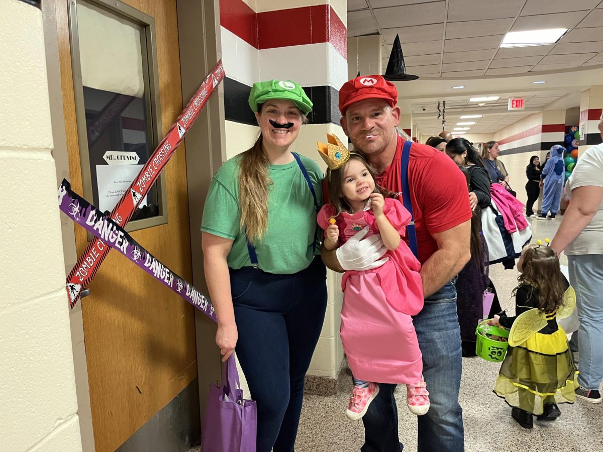 Mario and Luigi saved Princess Peach just in time to go trick or treating!