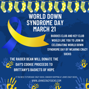 Be sure to show your support for World Down Syndrome Day. Image courtesy of Ms. Meehan via Canva