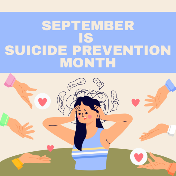 September is Suicide Prevention Month. In crisis or know someone who is? Call 988 for help. Image is created by Canva.