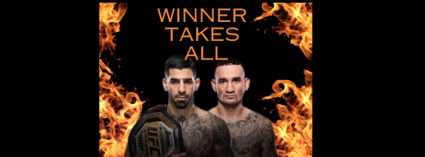 Topuria and Holloway will go head to head in an epic UFC showdown on Saturday October 26. Image created in Canva by A. Mckeough