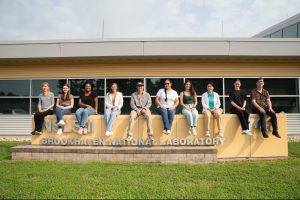 Lab and research members at Brookhaven National Laboratory National Synchrotron Light Source II.