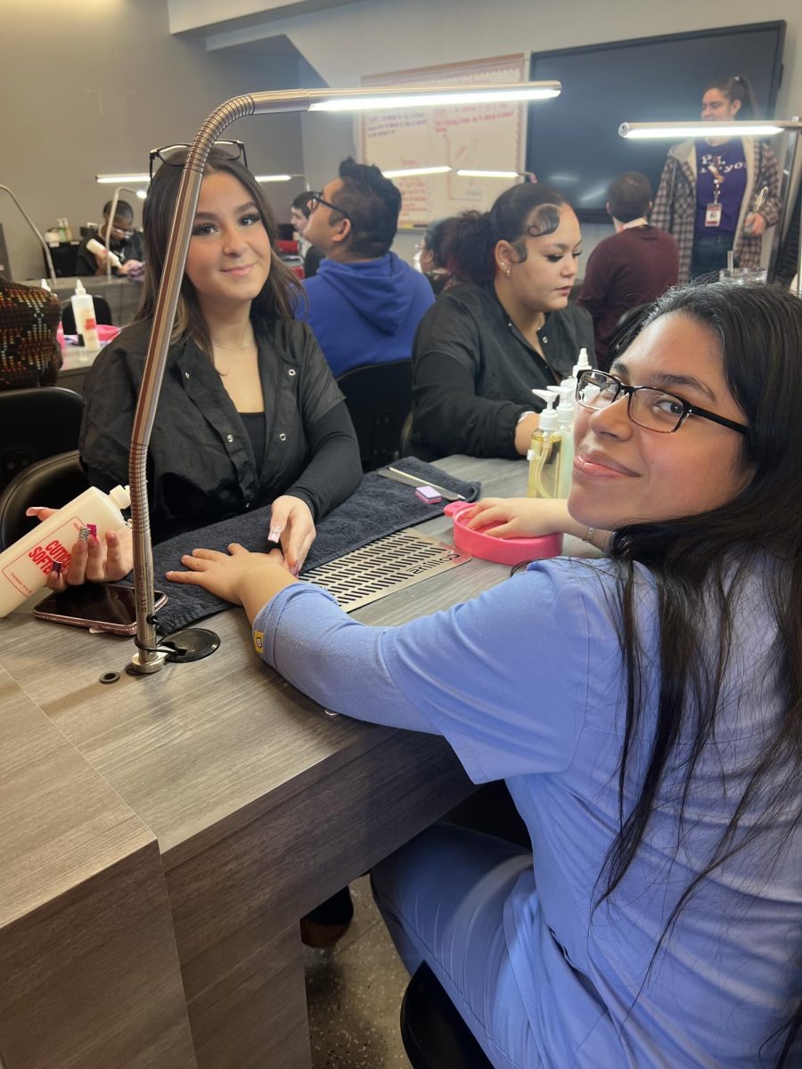 Cosmetology students test out their skills with ACES class and the result is GLAM! 