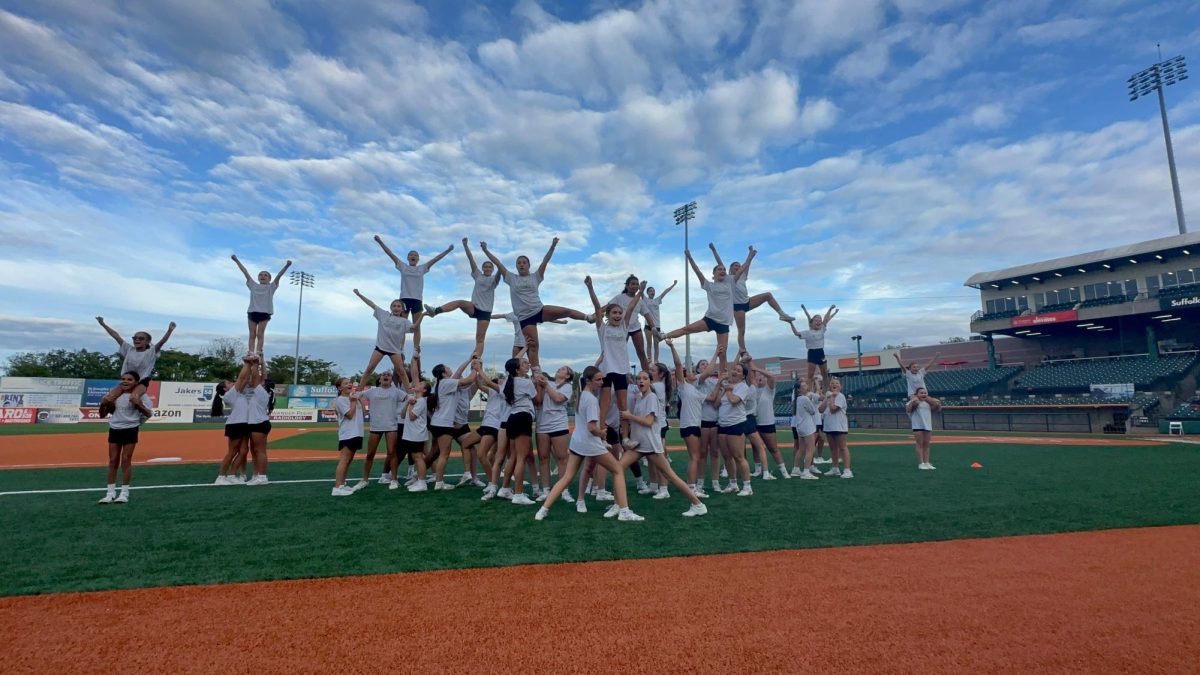 Pat-Med at Fairfields Property Ballpark. The Varsity, JV, and PAL cheer teams performed at the Long Island Ducks Game on September 10, 2025