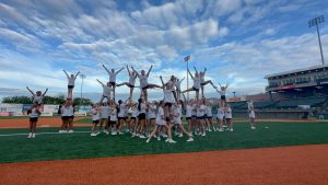 Pat-Med at Fairfields Property Ballpark. The Varsity, JV, and PAL cheer teams performed at the Long Island Ducks Game on September 10, 2025