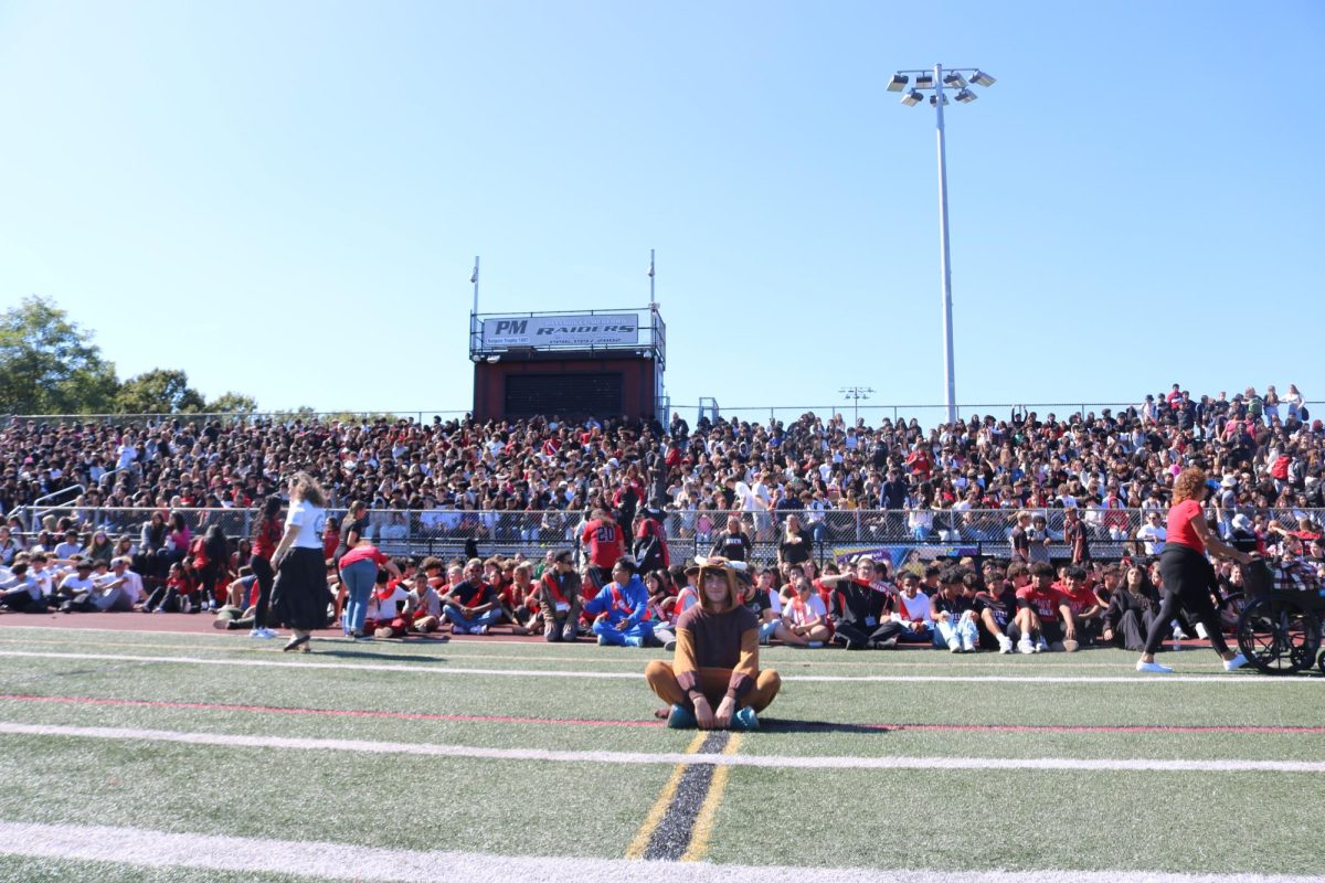 Students and faculty filled Raider Stadium with energy as Patchogue-Medford celebrated its first pep rally in over two decades