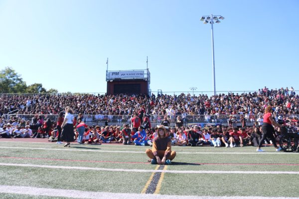 Students and faculty filled Raider Stadium with energy as Patchogue-Medford celebrated its first pep rally in over two decades