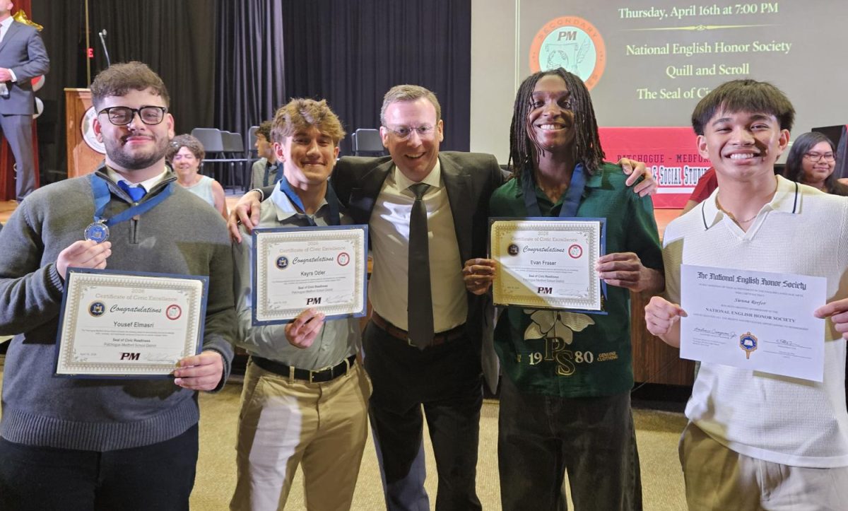 Students at Patchogue-Medford High School were recognized for their achievements in English, journalism, civics, and American history during the annual Humanities Awards Night on April 16th.