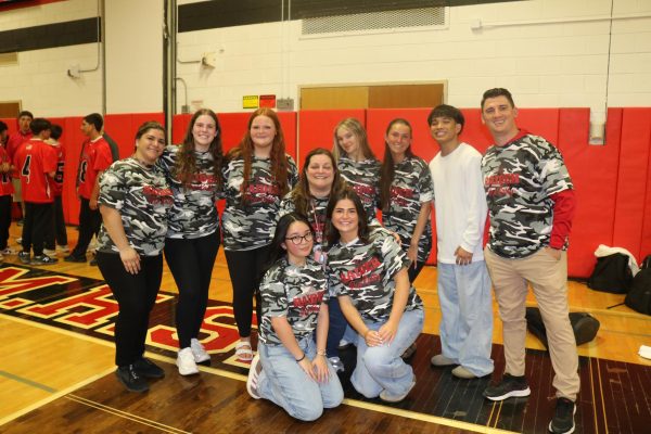 Our Spring 2026 Pep Rally was a success -- this team made it happen: (left to right: Ms. Talhami, Taylor Tor, Charlotte Lake, Cadence Sullivan, Shannon Malone, AJ Almelia, Mr. Coward. Second row: General Organization Advisor, Mrs. Sullivan. Third row: Read Gonzalez, Mackenzie Search. Learn about each member in the photo below within the article.