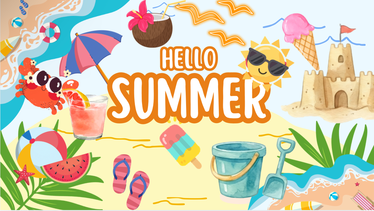 There is no reason to stay in and scroll this summer. Check out the full list of creative and healthy ways to stay active and busy. Image created in Canva.